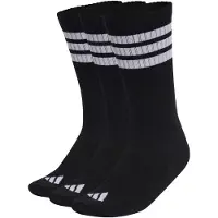 Adidas Chaussettes '3-Stripes Cushioned Crew 3 Pair Pack' noir / blanc cassé