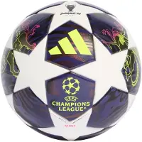Adidas Balles 'UEFA Champions League Final' jaune fluo / violet foncé / blanc