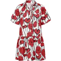 Imily Bela Robe-chemise rouge / noir / blanc