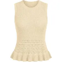 Imily Bela Tops en tricot abricot