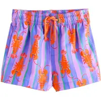 Next Shorts de bain vert / violet / violet foncé / orange