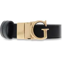 GUESS Ceinture 'Leona' anthracite / noir