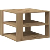 vidaXL Table basse Artisan-Chêne 58x58x40 cm Bois composite