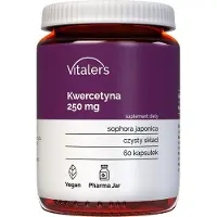 Vitaler's Quercétine Vitaler 250 mg – 60 gélules, végétaliennes, 2 mois Complément alimentaire sans conservateurs, composition pure