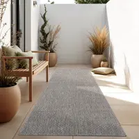 Paco Home In & Outdoor Tapis tissé plat uni moderne résistant aux intempéries pour terrasse cuisine Taille 60x100 cm