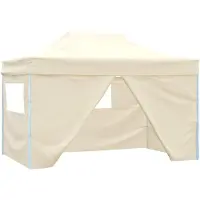 Syfax Tente de fête Crème 291 x 431 x 315 cm Tissu Oxford