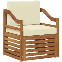 vidaXL Ensemble de canapés d'extérieur en bois d'acacia massif et polyester