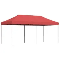 Syfax Tente de fête Bordeaux 292 x 580 x 315 cm Tissu Oxford