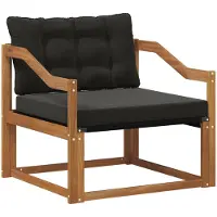 vidaXL Ensemble de canapés d'extérieur en bois d'acacia massif et textilène naturel