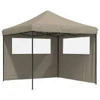 Syfax Tente de fête Taupe 292 x 292 x 315 cm Tissu Oxford