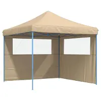 vidaXL , tente de réception, 292 x 292 x 315 cm, beige, tissu Oxford