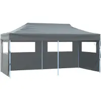 vidaXL Tente de réception anthracite 291 x 580 x 315 cm Tissu Oxford