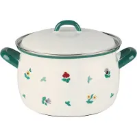 Riess Marmite à viande avec couvercle Ø18cm 2,5Liter Country Gmundner Streublumen