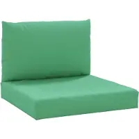 vidaXL Coussins de palette lot de 2 vert tissu oxford