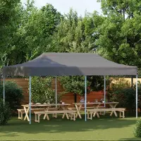 Prolenta Tente de réception exclusive, dimensions 291 x 580 x 315 cm, couleur anthracite, tissu Oxford