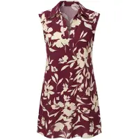 Imily Bela Robe beige clair / bourgogne