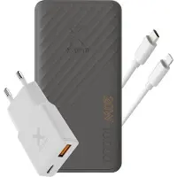 Xtorm SuperCharge PowerBank 10000mAh + 25W Go2 SlimLine Charger + USB-C naar Lightning Kabel