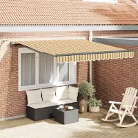 Prolenta Maison Exclusive - Tende da sole rétractable, multicolore, 300 x 250 cm, en polyester