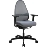 Topstar Chaise pivotante SOFT SITNESS ART SA50O2MX22 noir/gris