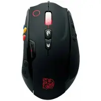 Tt eSPORTS VOLOS Mouse - Laser - Câble - 14 bouton(s) - Noir - Logo Battle Dragon - USB - Résolution 8200 ppp - Molette de défilement