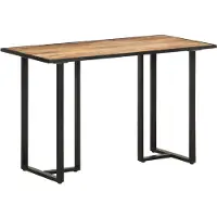 Prolenta Maison Exclusive - Table à manger 120 cm en bois de manguier brut