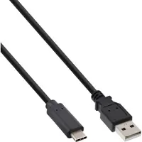 InLine 35734 Câble USB 2.0, type C prise à A prise, noir, 1,5m