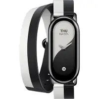 Xiaomi Smart Band 8 Bracelet Connecté, Double Bracelet, Noir et Blanc, BHR7311GL