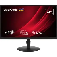 Viewsonic VA2408HDJ 24" FullHD IPS LED 100Hz HDMI DP VGA Noir Moniteur de bureau
