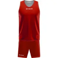 Givova rosso/bianco L|Basketball set de maillots réversibles KITB03-1203
