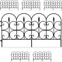 Relaxdays 30x Bordure De Jardin Plastique Clôture Gazon 30 Cm, 6 Éléments, 4 M, Parterre