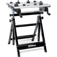 Wiltec Banc mobile jusqu’à 100 kg Établi pliable à Hauteur réglable 77-107cm Inclinaison réglable