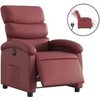 Sonstiges Fauteuil inclinable électrique Rouge bordeaux Similicuir
