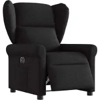 Syfax Fauteuil inclinable électrique Noir Tissu