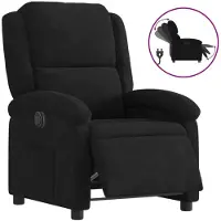 Syfax Fauteuil inclinable électrique noir velours