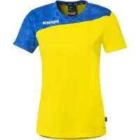 Kempa T-shirt Athletics 29 pour femmes - jaune citron/bleu roi, taille : XXL