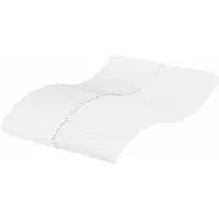 Syfax Matelas en mousse blanc 140x210 cm dureté H2 H3