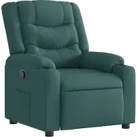 Syfax Fauteuil inclinable Vert foncé Tissu