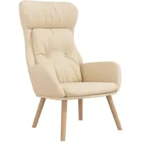 Syfax Chaise de relaxation Crème Tissu