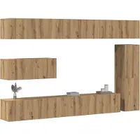 Prolenta Maison Exclusive - Ensemble de meuble TV mural 7 pcs chêne artisanal