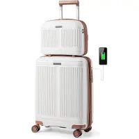 Northix Ensemble de 2 bagages : un bagage cabine de 50 cm et une trousse à maquillage de 35 cm
