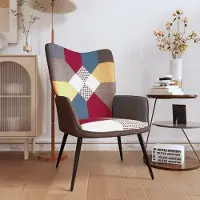 Prolenta Maison Exclusive - Fauteuil de détente en tissu patchwork