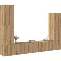 Prolenta Maison Exclusive - Ensemble de meuble TV mural 4 pcs chêne artisanal