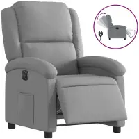 Sonstiges Fauteuil inclinable électrique Gris clair Tissu