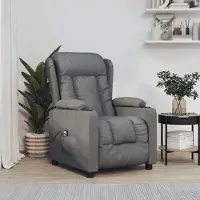 Prolenta Maison Exclusive - Fauteuil relax électrique gris foncé tissu
