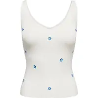 JDY Tops en tricot 'JDYNANNA' azur / jaune / blanc