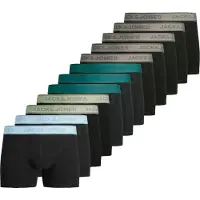 Jack & Jones Boxers 'JACWESLEY' anthracite / vert foncé / noir