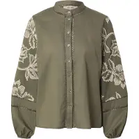 Mos Mosh Chemisier 'MMLouis' olive / blanc