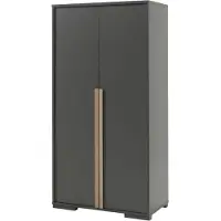 Vipack Armoire London 98cm avec 2 portes - anthracite