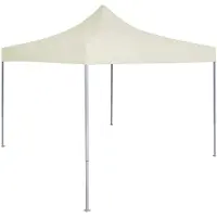 vidaXL , tente de fête, 200 x 200 x 315 cm, couleur crème, tissu Oxford