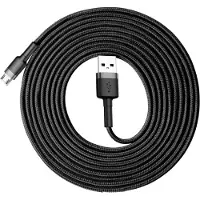 Baseus Cable Usb Do Micro Usb Base Bus Cafule 2A 3M (Czarno-Szary)